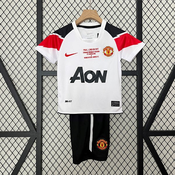 Camiseta Manchester United Replica Segunda Ropa Niño Retro 2010 2011